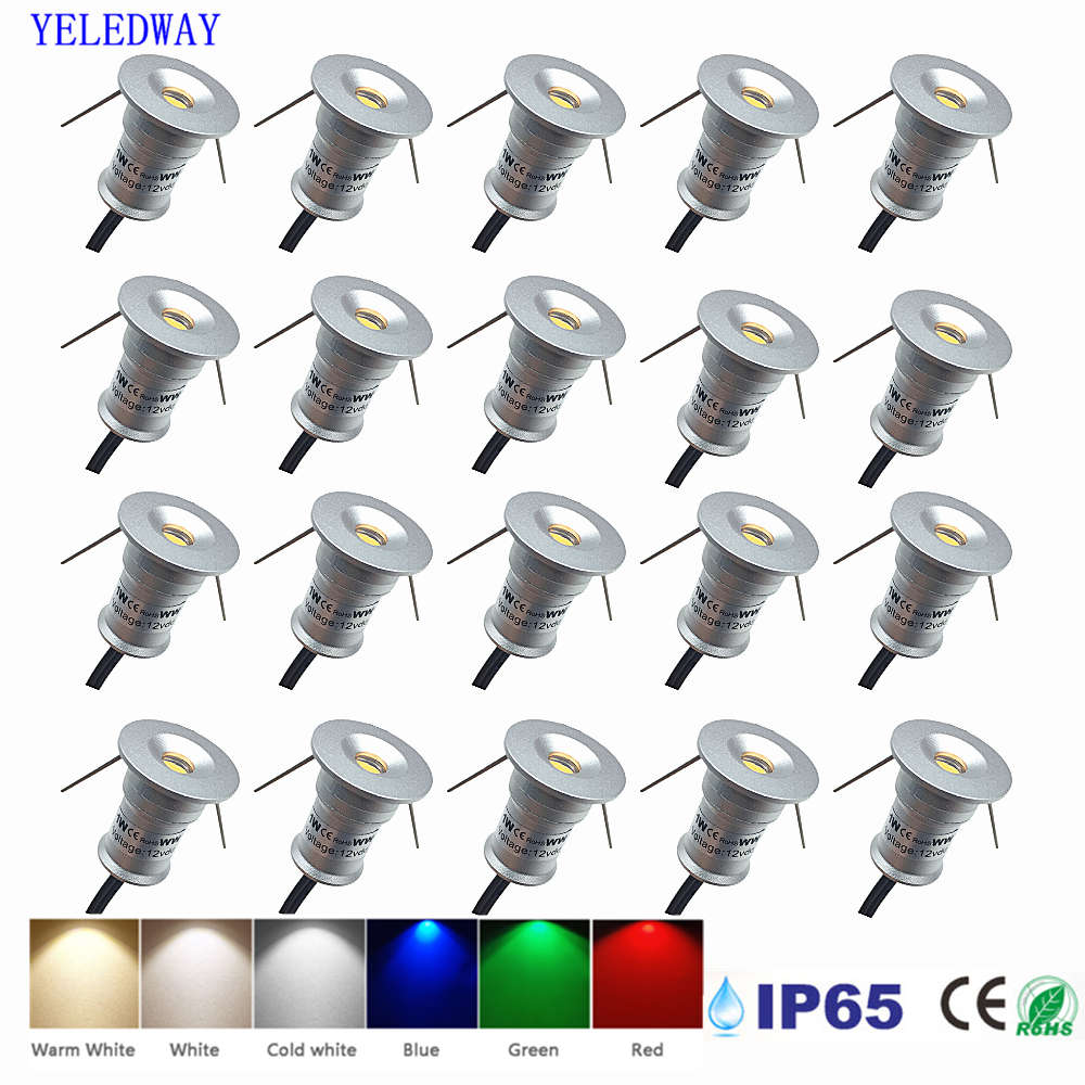 Outdoor Lighting Recessed - Luz LED Empotrable de 1W, Pequeña,