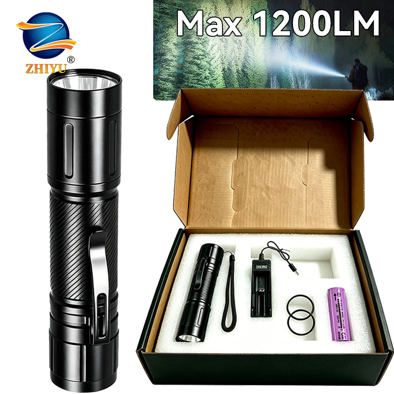 Outdoor Lighting Battery - Linterna LED de Enfoque Fijo de