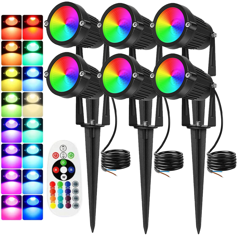 Outdoor Lighting Landscape - Iluminación de paisaje RGBW, 10W con