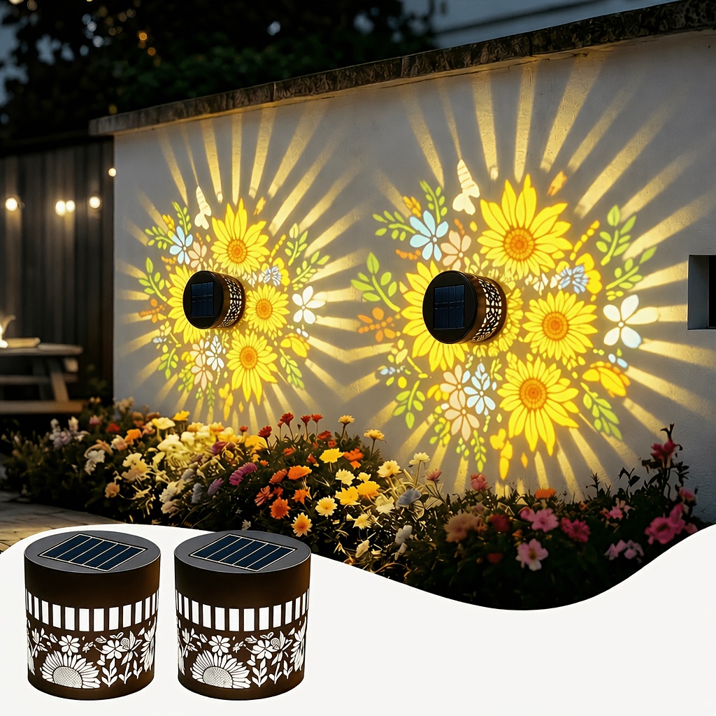 Deck Step Light - Paquete de 2 luces solares para