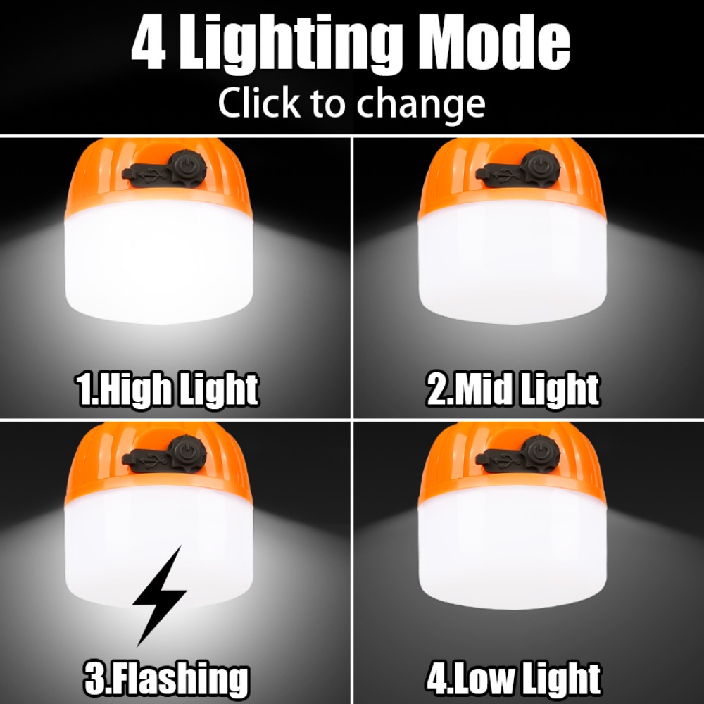 Lámpara portátil para acampar, - Outdoor Lighting Battery reseña y precio