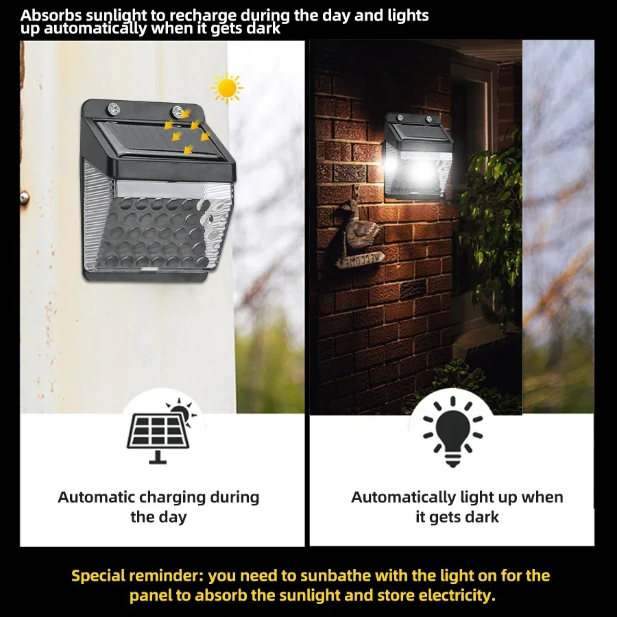 Luz Solar LED con Sensor de Mo - Outdoor Lighting Landscape reseña y precio