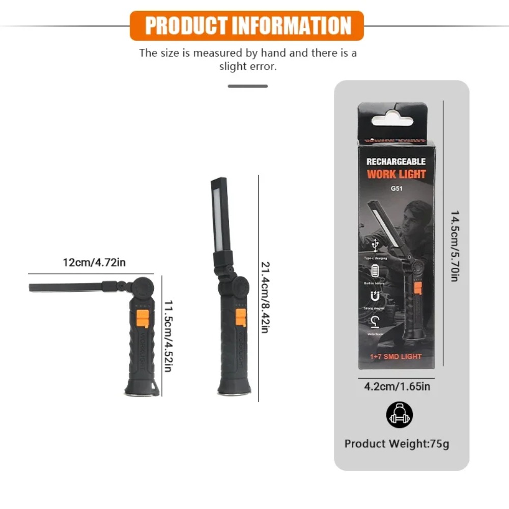 Linterna LED COB portátil, lin - Outdoor Lighting Battery reseña y precio