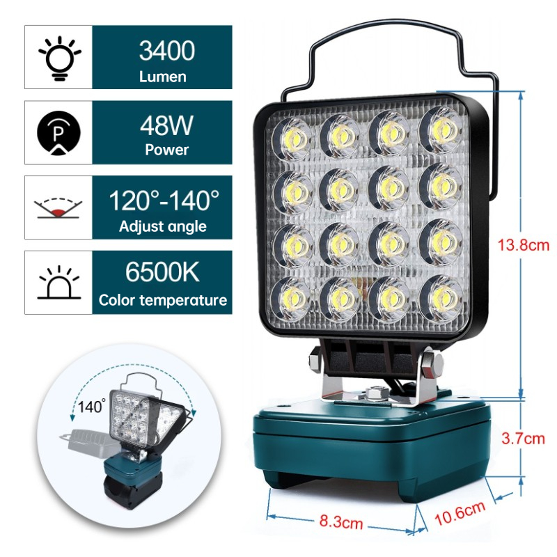Luz de trabajo LED para baterí - Outdoor Lighting Electrician reseña y precio