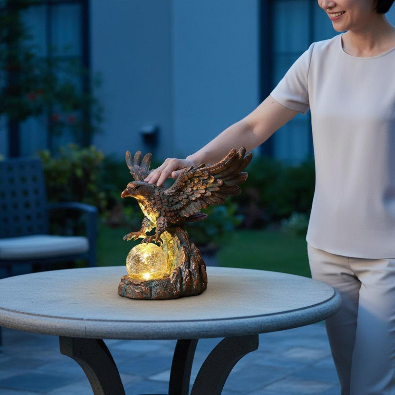 Lámpara Solar con Forma de Águ - Outdoor Lighting Pathway reseña y precio