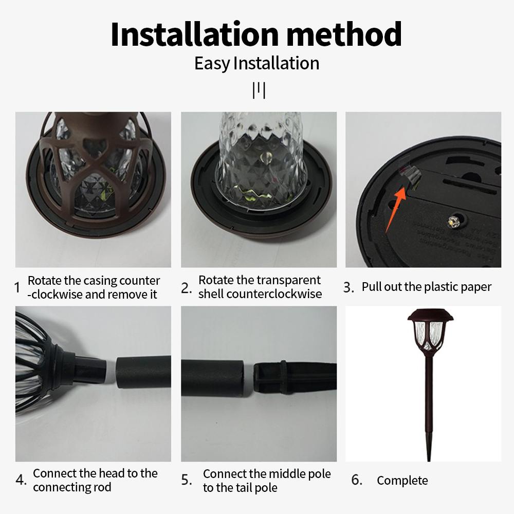Lámpara Solar LED para Patio,  - Outdoor Lighting Pathway reseña y precio