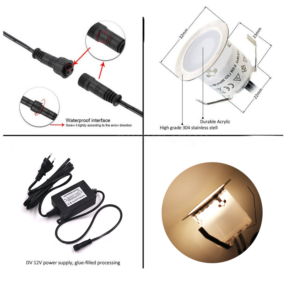 Luz LED de cubierta a prueba d - Deck Step Light reseña y precio