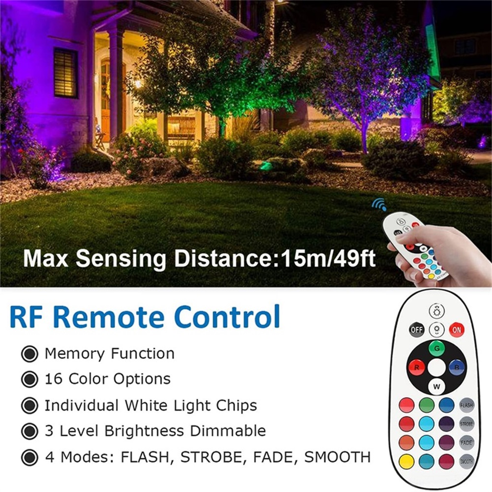 Iluminación de paisaje RGBW, 1 - Outdoor Lighting Landscape reseña y precio