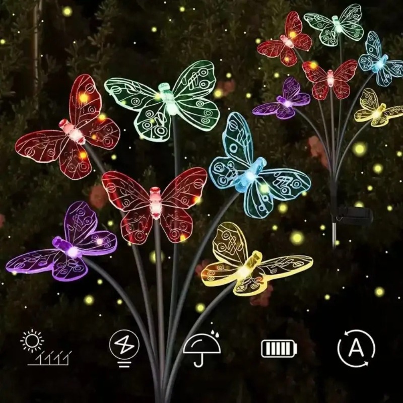Luces de Mariposa con Energía  - Outdoor Lighting Battery reseña y precio
