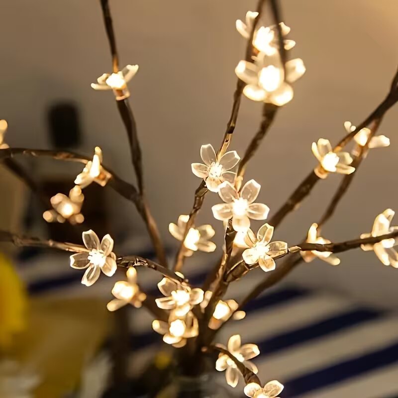 Luces LED para ramas de árbol  - Outdoor Lighting Battery reseña y precio