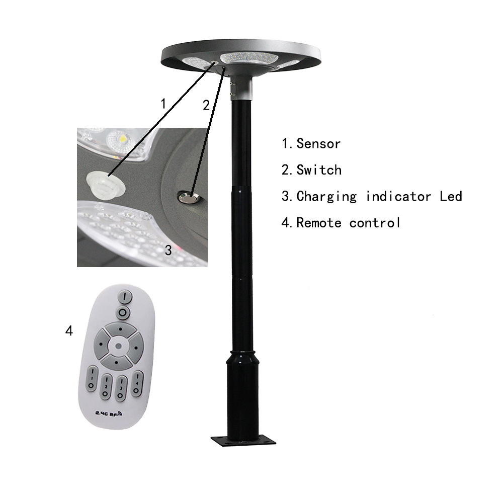 Lámpara Solar LED UFO Impermea - Outdoor Lighting Battery reseña y precio