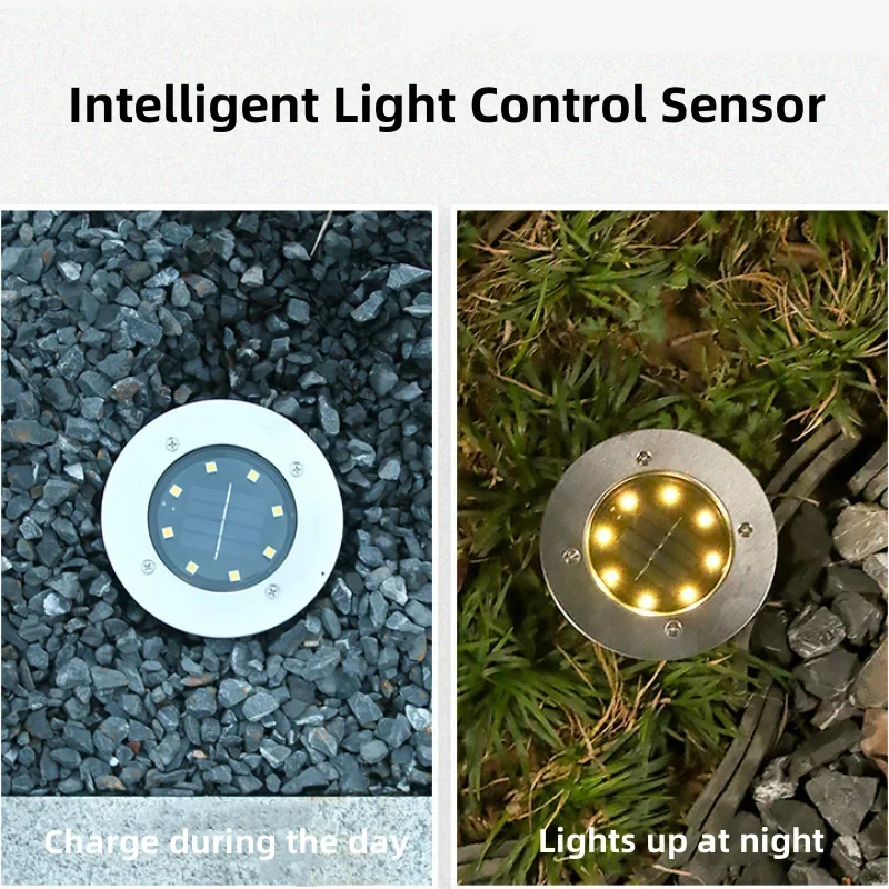 Luces LED solares para jardín, - Deck Step Light reseña y precio