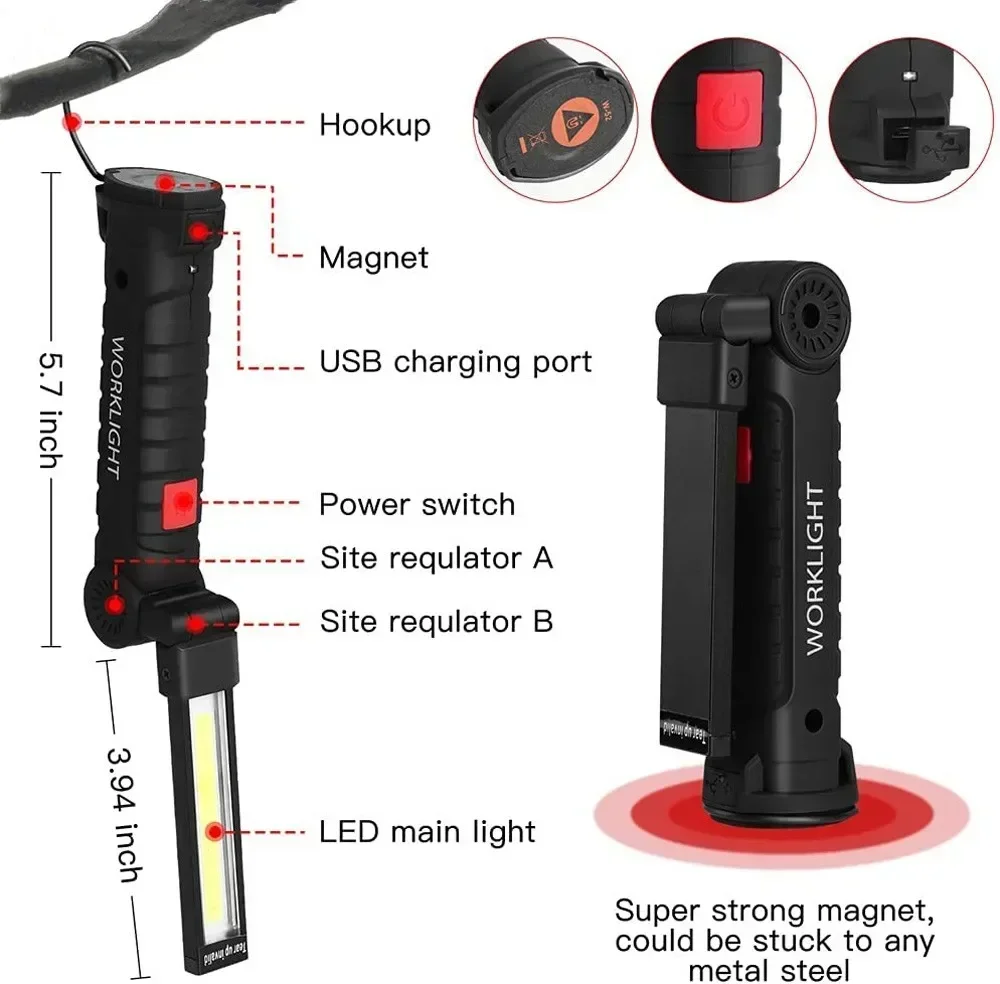 Linterna LED COB Lámpara de in - Outdoor Lighting Landscape reseña y precio