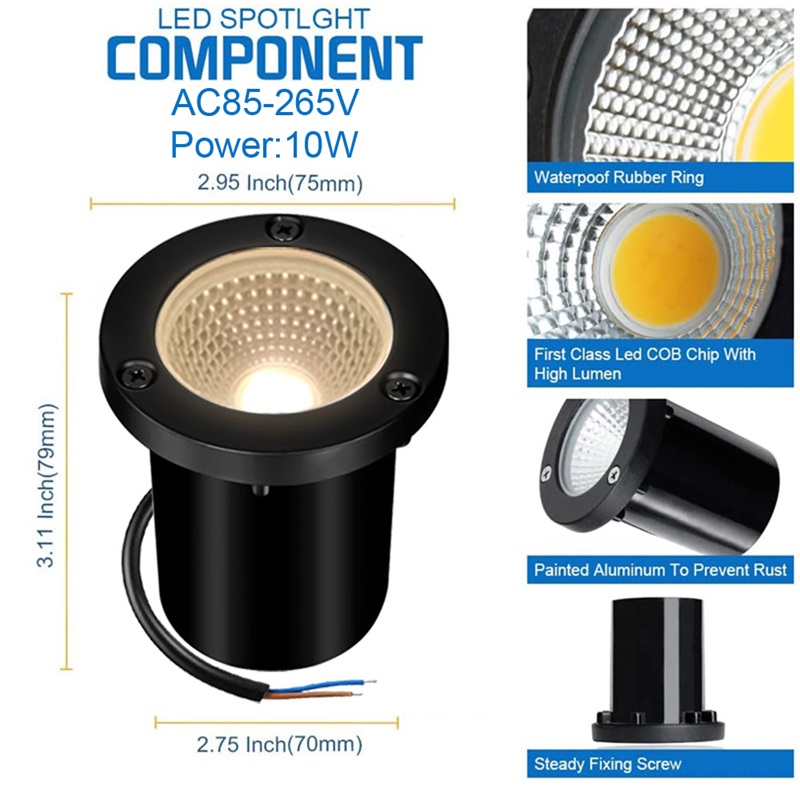 Luz LED subterránea para exter - Deck Step Light reseña y precio