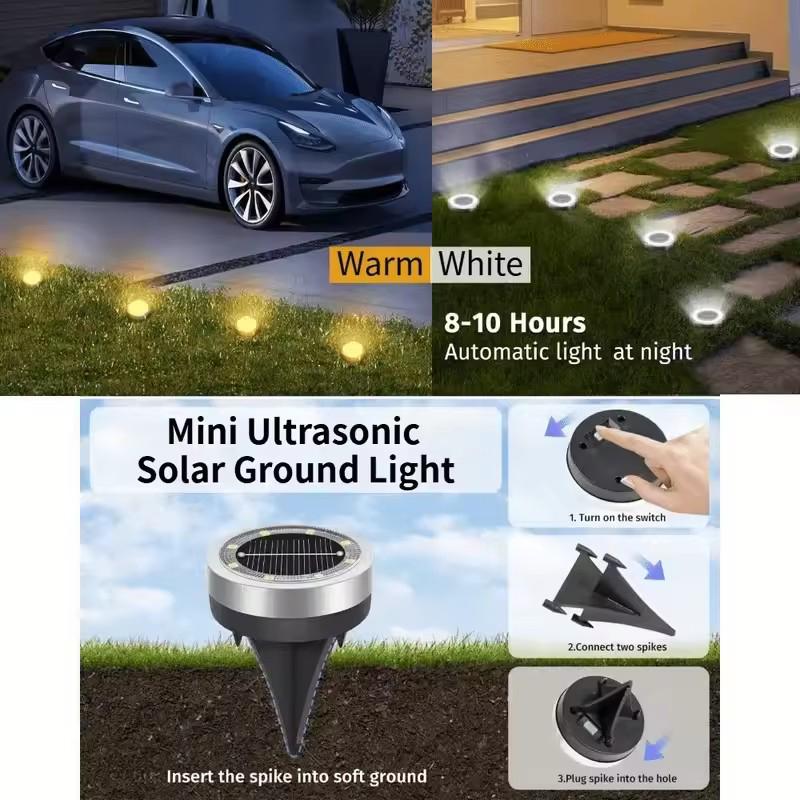 Lámpara solar de disco IP68 im - Deck Step Light reseña y precio