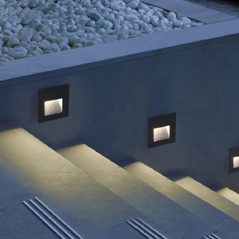 Luz LED para Escalones, 15 LED - Outdoor Lighting Recessed reseña y precio
