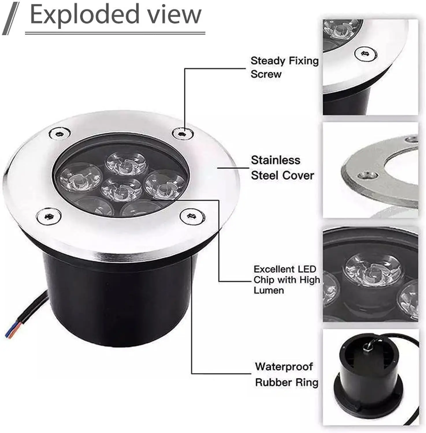 Iluminación LED para Jardín, R - Outdoor Lighting Recessed reseña y precio