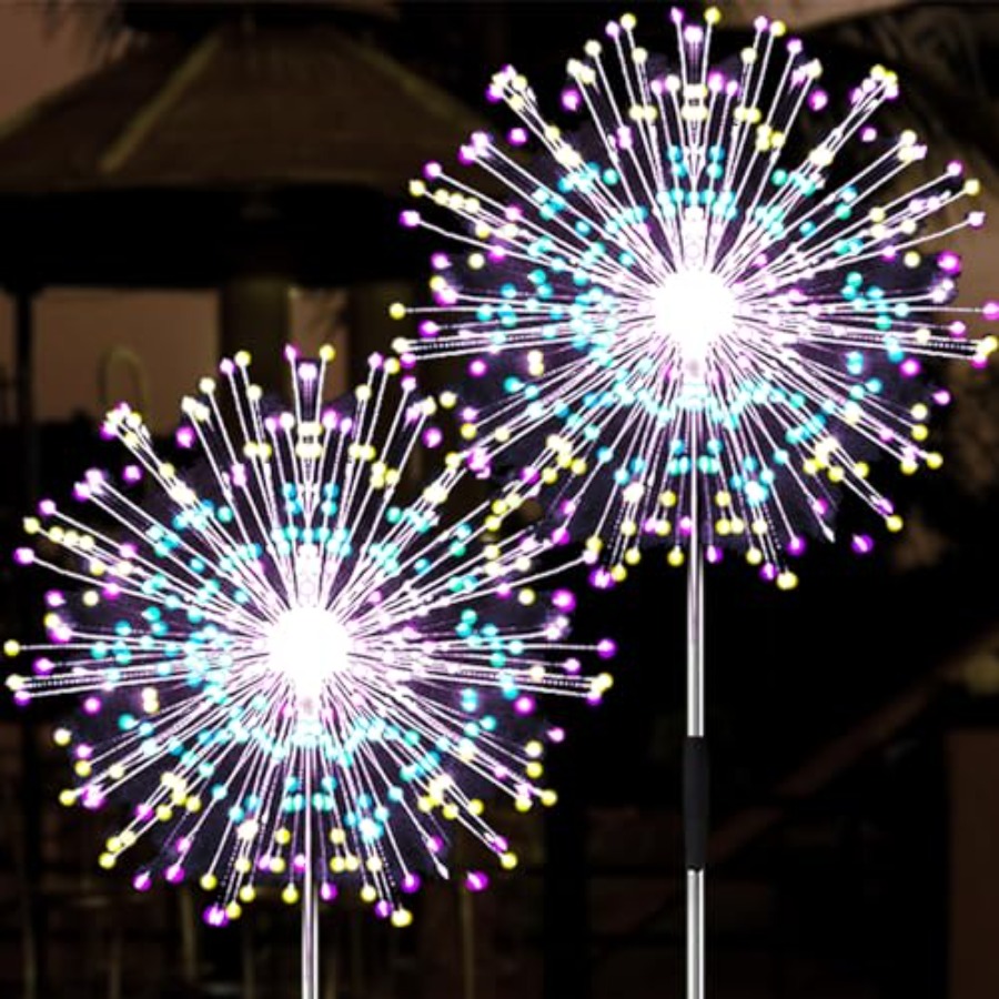 Luces Solares de Fuegos Artifi - Outdoor Lighting Pathway reseña y precio